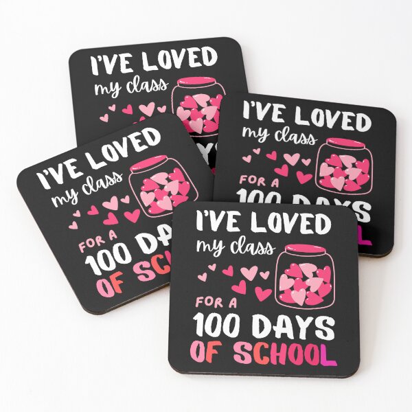 Item preview, I've Loved my class for 100 days of school Valentine Hearts Teaching designed and sold by ibeargifts.