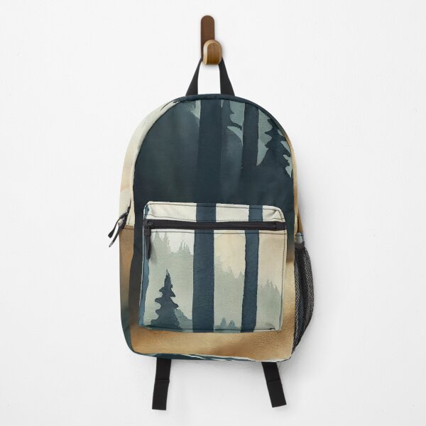 Item preview, Pine Tree watercolor landscape 0 designed and sold by Red Witch Art.