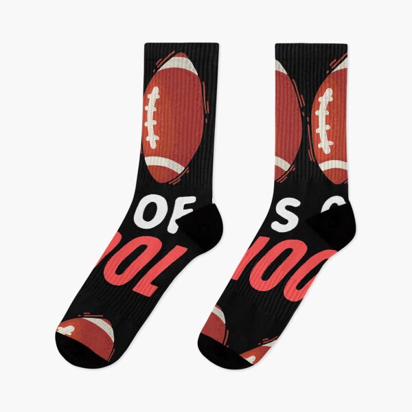 Item preview, 100 Days of School for kids teachers tackled sports football designed and sold by ibeargifts.