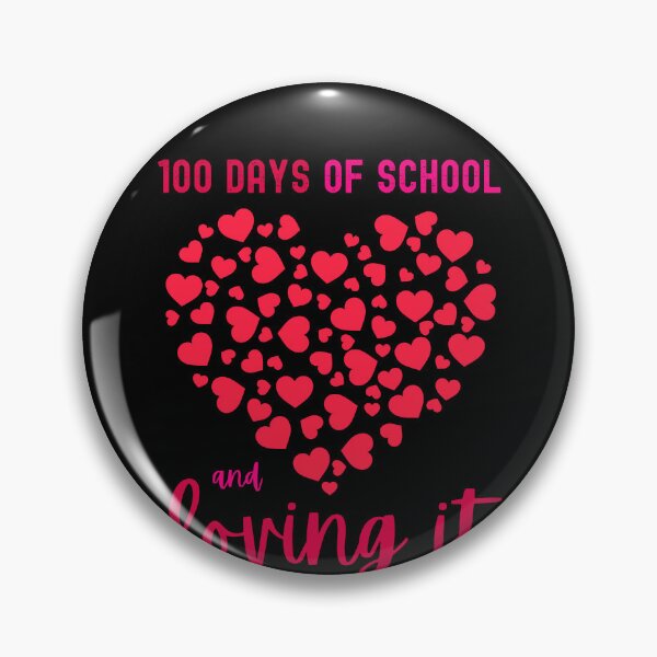 Item preview, 100 days of school and loving it Valentine Hearts Teaching designed and sold by ibeargifts.