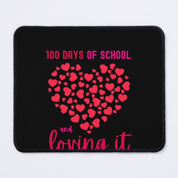 Item preview, 100 days of school and loving it Valentine Hearts Teaching designed and sold by ibeargifts.