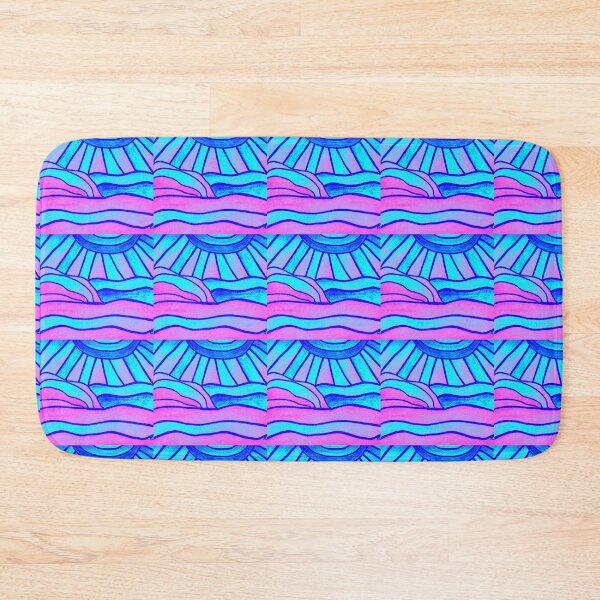 Item preview, Painted Pink and Blue Ocean Sunrise - Art designed and sold by jolabrese.