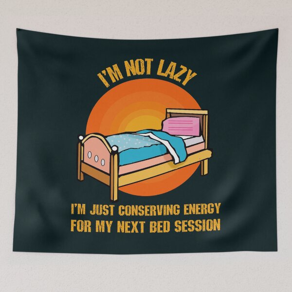 Item preview, Funny bed lover quote designed and sold by SidTastic .