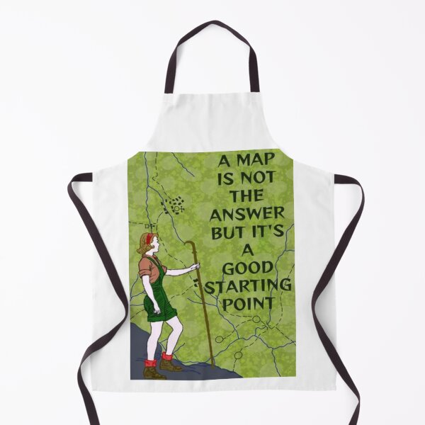 Item preview, Feminist Journey Hiking Quotes - A Map Is Not The Answer But It's A Good Starting Point designed and sold by LethalPixieDust.