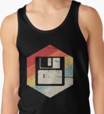 Retro Vintage Floppy Disc Icon | Computer Nerd Design Tank Top