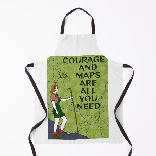 Item preview, Feminist Journey Hiking Quotes - Courage And Maps Are All You Need designed and sold by LethalPixieDust.