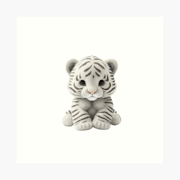 MGVDSES Cute Baby White Tiger Cub Blue Eyes Play Snow Animals Poster Wall  Art Gift Decor 20 Canvas P…See more MGVDSES Cute Baby White Tiger Cub Blue