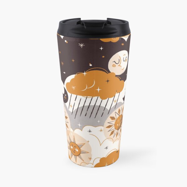Mid Century Sun & Moon Travel Mug