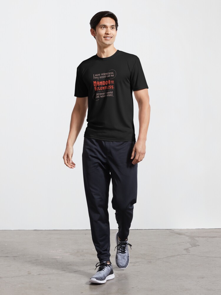 Aperçu 5 sur 7. T-shirt respirant avec l'œuvre Citation de Nandor l'implacable créée et vendue par spookyhobbit.
