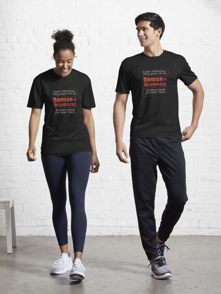 Aperçu 1 sur 7. T-shirt respirant avec l'œuvre Citation de Nandor l'implacable créée et vendue par spookyhobbit.