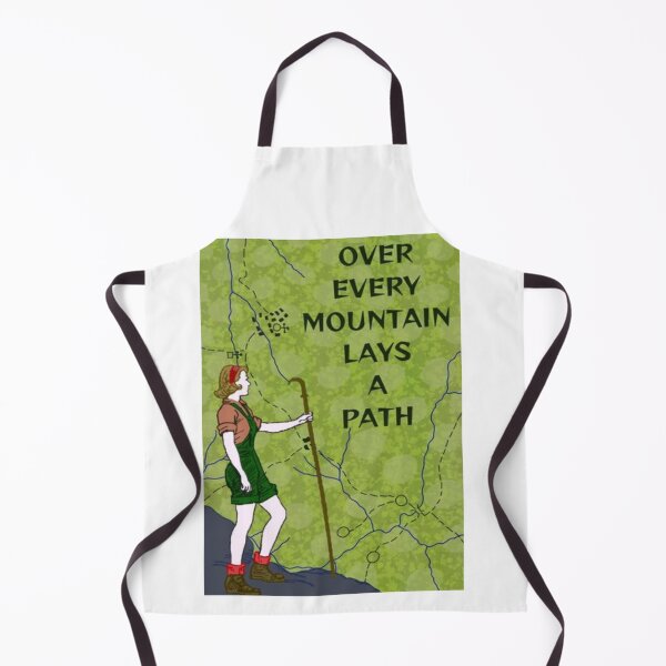Item preview, Feminist Journey Hiking Quotes - Over Every Mountain Is A Path designed and sold by LethalPixieDust.