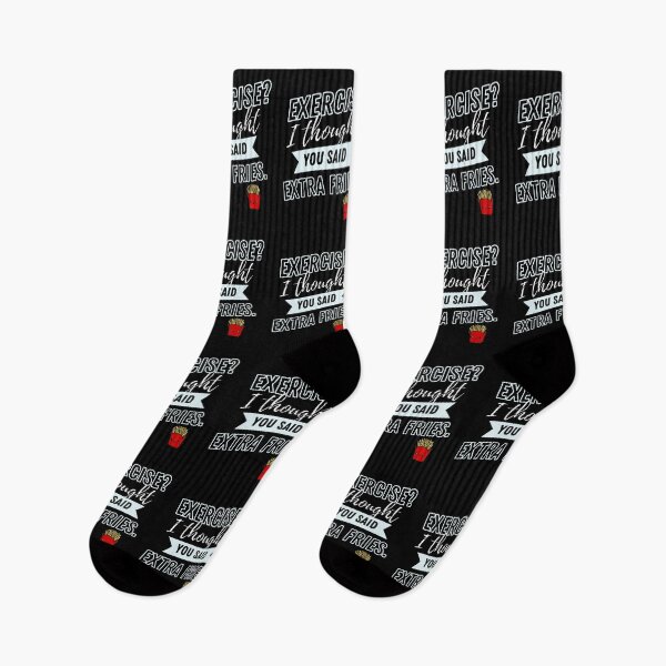 Item preview,  Exercise? I Thought You Said Extra Fries designed and sold by scoutsunlimited.
