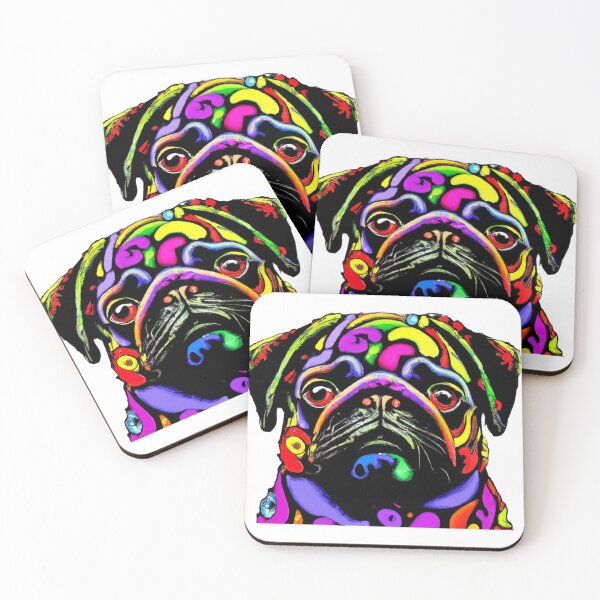 Item preview, Colorful Pug Dog designed and sold by Fentier.
