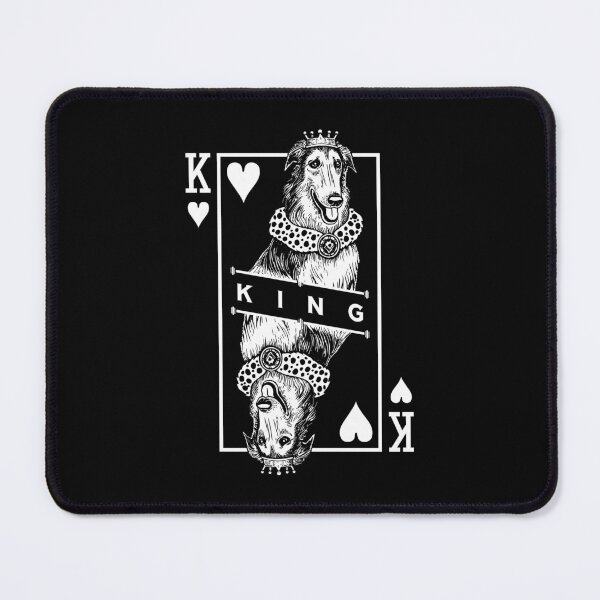 Item preview, Borzoi King Of Hearts Funny Dog Lover Pop Art designed and sold by GrandeDuc.