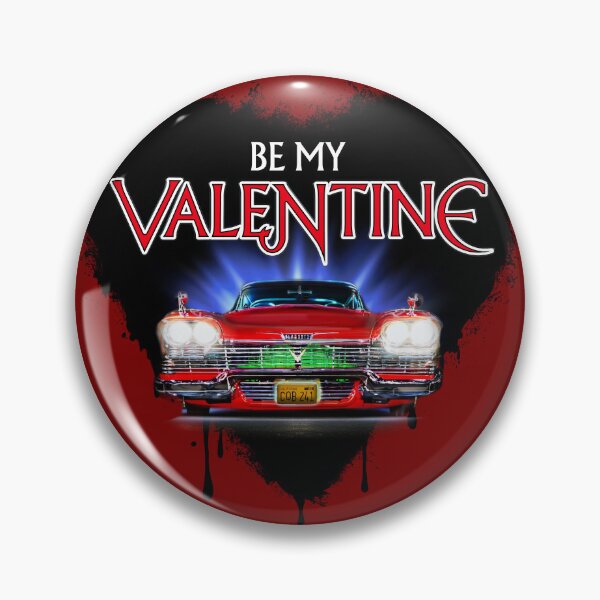 Artikelvorschau, Be My Valentine - Christine Plymouth Fury (Black Heart) - Vom klassischen Horrorfilm inspirierter Valentinstag entworfen und verkauft von RetroTeeStudio.