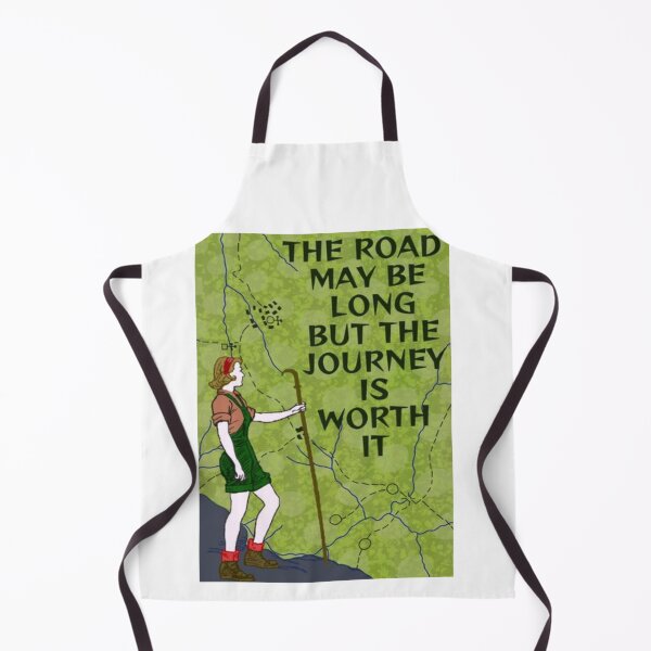 Item preview, Feminist Journey Hiking Quotes - The Road May Be Long But The Journey Is Worth It designed and sold by LethalPixieDust.