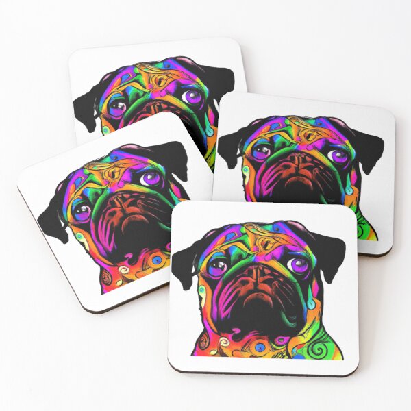 Item preview, Colorful Pug Dog designed and sold by Fentier.