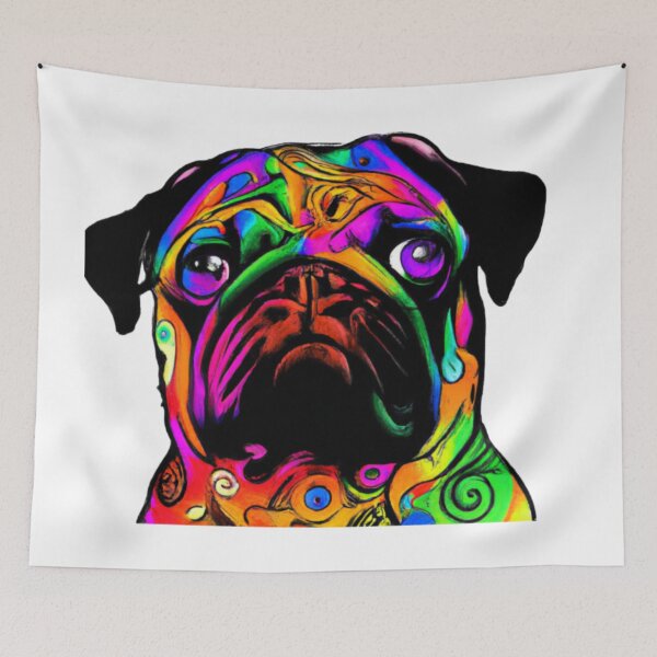 Item preview, Colorful Pug Dog designed and sold by Fentier.