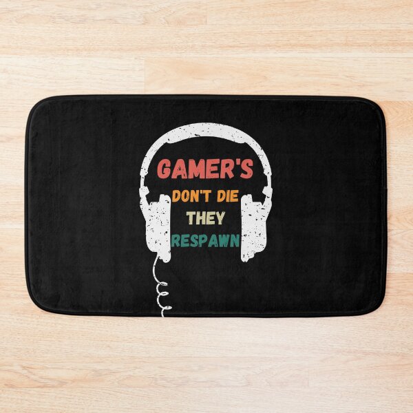 Item preview, Gaming Slogans - Gamers Dont Die They Respawn - Funny Gamer Novelty Designs designed and sold by ImagesDesigns.