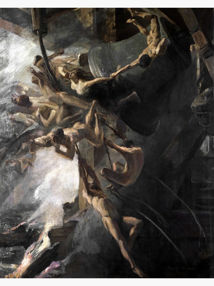 "Les Voix du Tocsin Voices of Warning Bell (1888) by Albert Maignan " Art Print for Sale by