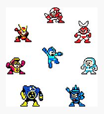 Megaman bosses Photographic Print