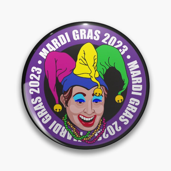 Item preview, Mardi Gras NOLA 2023 Celebration Jester with Beads designed and sold by BlueSkyTheory.