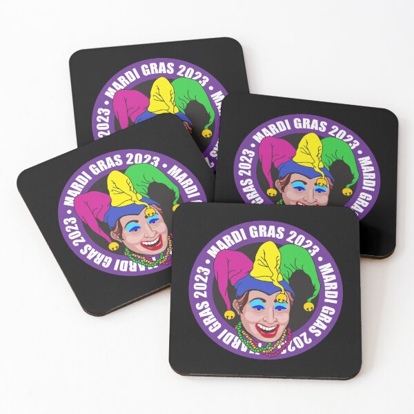 Item preview, Mardi Gras NOLA 2023 Celebration Jester with Beads designed and sold by BlueSkyTheory.