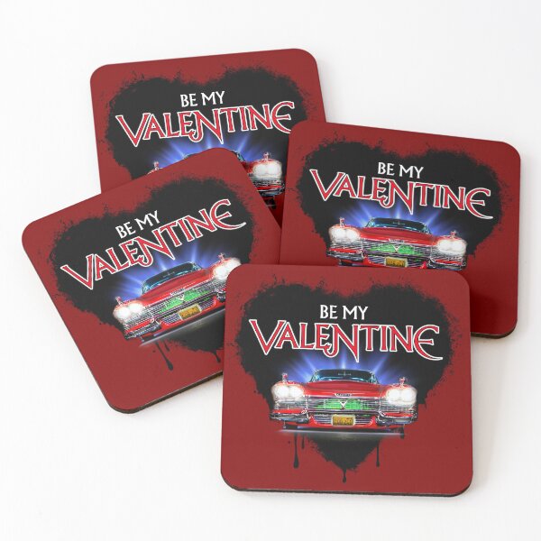 Artikelvorschau, Be My Valentine - Christine Plymouth Fury (Black Heart) - Vom klassischen Horrorfilm inspirierter Valentinstag entworfen und verkauft von RetroTeeStudio.