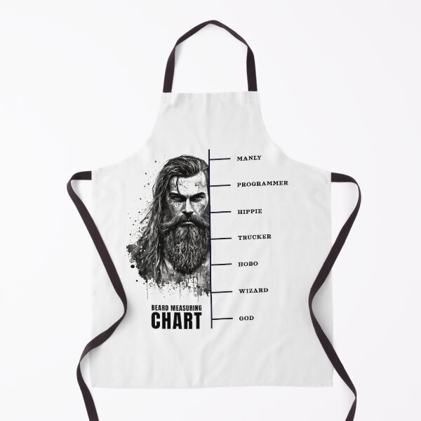 Item preview, Beard growth measuring chart awesome viking white designed and sold by MeditationMind.