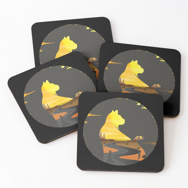Item preview, Cat Watching Sunset Scene designed and sold by FeelinGGo ✅.