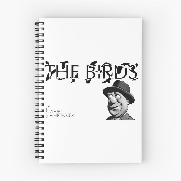 Item preview, Fan art - cartoon Alfred Hitchcock - The Birds designed and sold by PaletteCleaners.