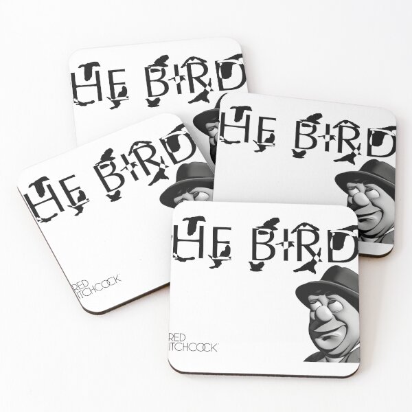 Item preview, Fan art - cartoon Alfred Hitchcock - The Birds designed and sold by PaletteCleaners.