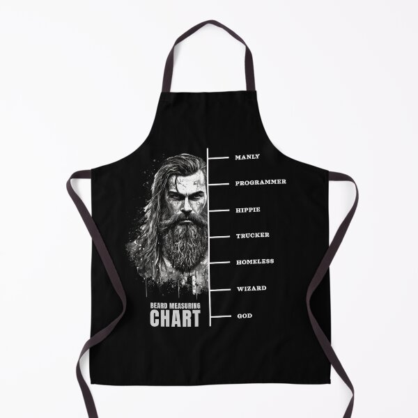 Item preview, Beard growth measuring chart awesome viking black designed and sold by MeditationMind.