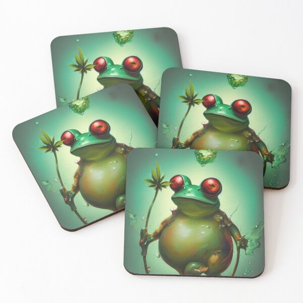 Item preview, Digital Frog Holding A Leaf designed and sold by ShopSunday.