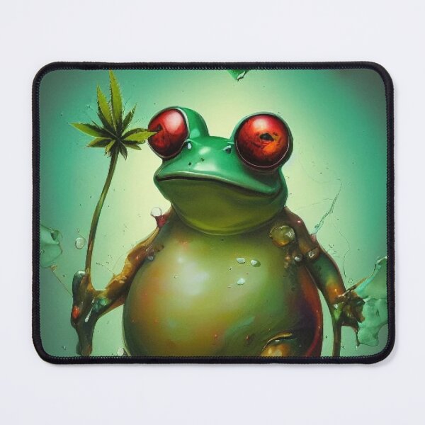 Item preview, Digital Frog Holding A Leaf designed and sold by ShopSunday.