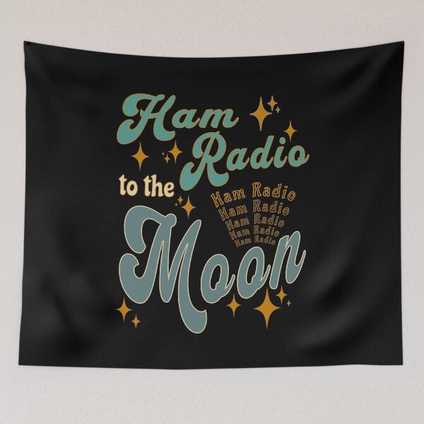 Item preview, Ham Radio to the Moon designed and sold by ALesterDesign.