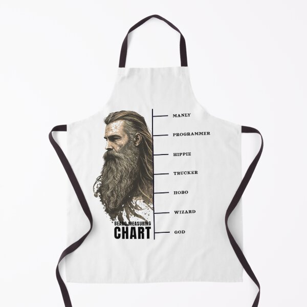 Item preview, Beard growth measuring chart noble old warrior white designed and sold by MeditationMind.