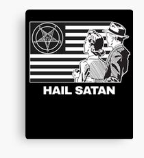 Hail Satan 666 T-Shirt Canvas Print