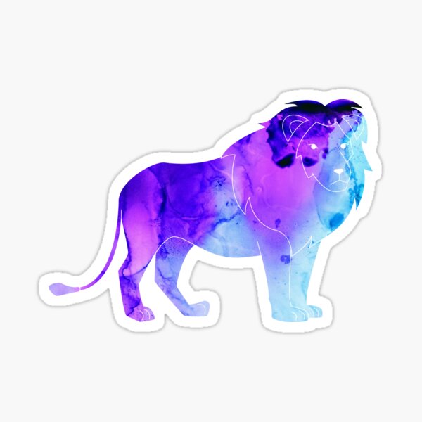 Item preview, Lion Colorful Watercolor designed and sold by 37jlee.