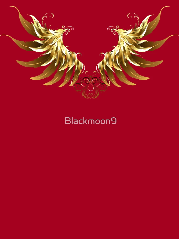 Golden wings of angels ( Gold wings ) By blackmoon9