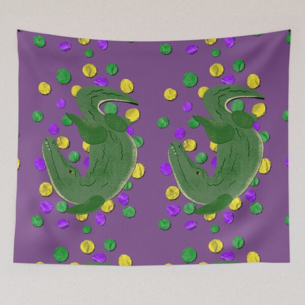 Item preview, Paper craft Mardi Gras gator  designed and sold by BlackSquirrelCC.