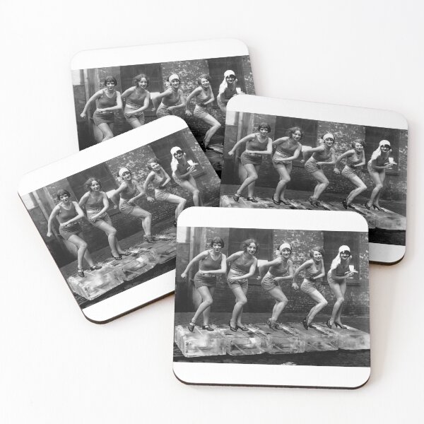 Item preview, Prohibition Era Flappers Dancing on Ice c. 1920 designed and sold by Daniel Hagerman.