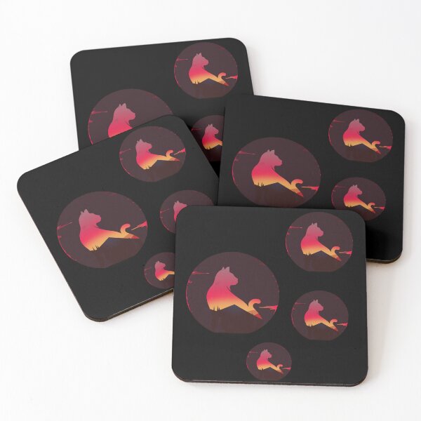 Item preview, Cat Watching Sunset Scene pack of stickers designed and sold by FeelinGGo ✅.