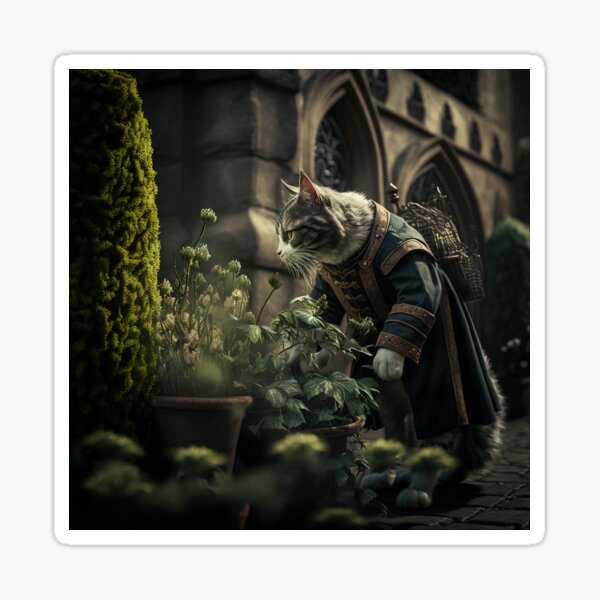 Item preview, Le jardinier du royaume des chats designed and sold by PovikArt.