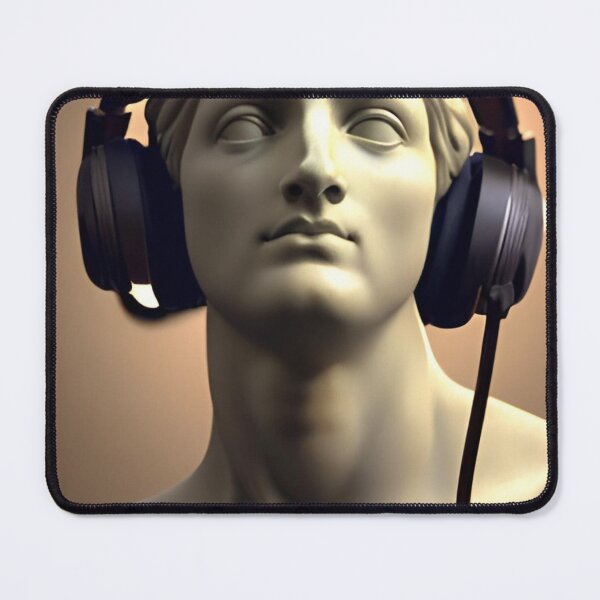 Item preview, A Sculpture Wearing Headphones  designed and sold by ShopSunday.