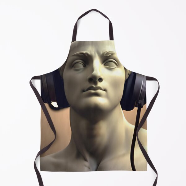Item preview, A Sculpture Wearing Headphones designed and sold by ShopSunday.