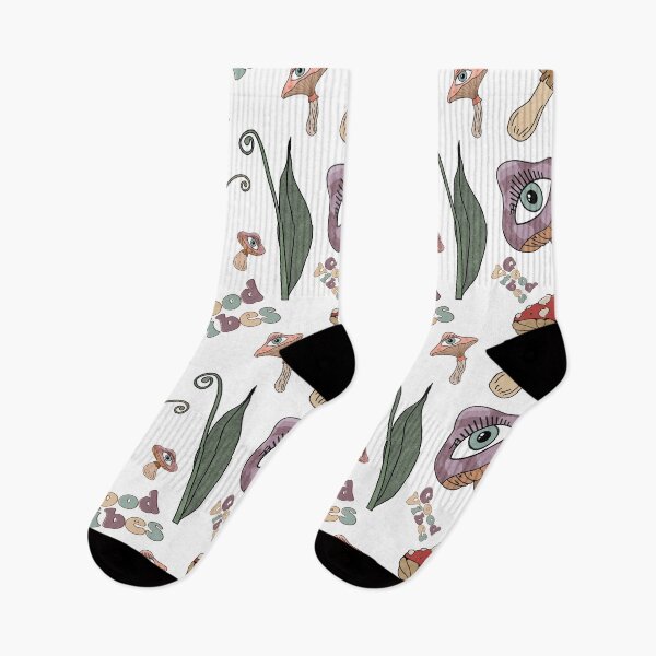 Item preview, Mushroom Good Vibes Retro designed and sold by SiYDesigns.