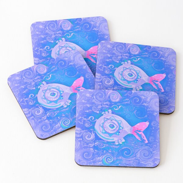 Item preview, Bohemian Fish Groovy Hippie Vibes Coastal Boho Style Décor or Art 1 of 2  designed and sold by Beachy.