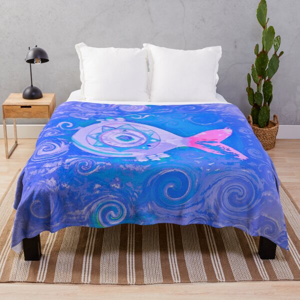 Item preview, Bohemian Fish Groovy Hippie Vibes Coastal Boho Style Décor or Art 1 of 2 designed and sold by Beachy.