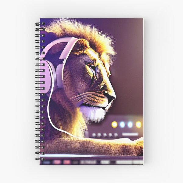 Item preview, Dj Lion Wearing a Pair Of Headphones  designed and sold by ShopSunday.
